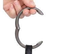 Clipa Bag Hanger, Matte Hematite PVD |The Ring that Opens into a Purse Hook