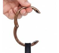 Clipa Bag Hanger, Polished Copper PVD | The Ring that Opens into a Bag Hook