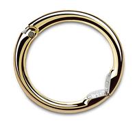 Clipa Bag Hanger, Polished Gold PVD |The Ring that Opens into a Purse Hook