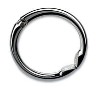 Clipa Bag Hanger, Polished Hematite PVD | The Ring that Opens into a Hook