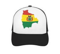 Clipart Bolivia Flag Map Novelty Baseball Caps for Men Women Funny Hollow Hats Adjustable Hip Hop Hat