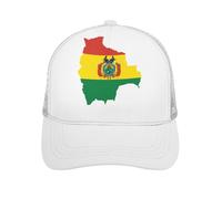 Clipart Bolivia Flag Map Novelty Baseball Caps for Men Women Funny Hollow Hats Adjustable Hip Hop Hat