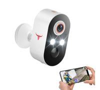 ClipBlur 1080p Wireless Security Camera, 2.4GHz Wi-Fi Only, Color Night Vision, AI Human Detection, PIR Motion Detection, 2-Way Talk, Outdoor Surveillance Bullet Cam, No Solar Panel Included (1 Pack)