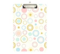 clipboard 12 Colorful Polka Dot Girl Hard Board for Coaches Medical Classroom Size 9 x 12.5 Tablas para escribir