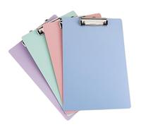 Clipboard 4 Colorful A4 File Folder Writing Board Clip Meeting Minutes Clip Sketching Clipboard, Convenient for Office and School Use