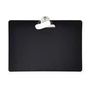 Clipboard A4 A5 Plastic Black Clipboard Folder Paper Ticket Bills Document File Clip Wordpad Office School Writing Drawing Pad Clamp Board(A4 Horizon 22x31cm)