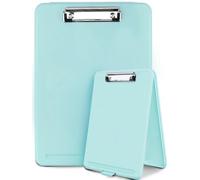 Clipboard A4 Multifunction Storage Box & File Board 2 for 1, Clipboard Case, Suitable for School, Utility, Office, Medical Personnel(Sky Blue)