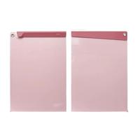 Clipboard A4 Multifunctional File Clipboard Flip Folder Document Holder Desk Organizer Meeting Writing Pad Office Stationery Supply(Pink)