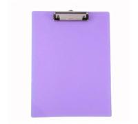 Clipboard A5 Clipboard Folder Writing Pad Holder Memo Clip Board File Clamps Cute Stationery Office Supplies(Transparent Purple)