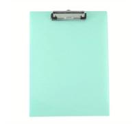 Clipboard A5 Clipboard Folder Writing Pad Holder Memo Clip Board File Clamps Cute Stationery Office Supplies(Transparent Green)