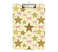 clipboard Anesthesia Pink Bow Cheetah Star Standard Hole for Softball Coaches clipboard Teacher Size 9 x 12.5 Tabla para escribir