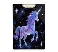 clipboard Army Rainbow Galaxy Unicorns Acrylic Cute for Nursing Student Trade Quest Size 9 x 12.5 Tabla para escribir