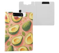 Clipboard Cactus White Orange A4 Clipboard with Padfolio Horizontal and Vertical Double Clips School Clip Board with Cover