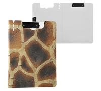 Clipboard Cat Skin Texture A4 Clipboard Binder Horizontal and Vertical Double Clips Office Clip Board with Cover