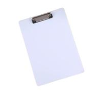 Clipboard Clipboard with Low Profile Gold Clip A4 Writing Sheet Pad Document Folder Paper Organizer Translucent for Office use(White)
