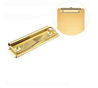 Clipboard Clips, 10PCS Hanging Hole Clip Mountable Metal Board Clip for Clipboard and Wall（Gold）