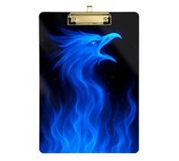 Clipboard Clips A4 Size 12.5" x 9" Art Clipboard with Low Profile Clip for Nurse Office Document Organizer Phoenix Fire