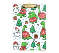 Clipboard Clips A4 Size 12.5" x 9" Menu Clipboards with Low Profile Clip for Coaches Coaching Trade Quest Christmas Dino Snowflakes