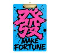 clipboard Clips Chinese Culture Makes Fortunes Blue for Personalized clipboards for Teachers