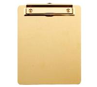 Clipboard, Colourful Plastic,Standard,A4 Document for Office Jobsite Medical School Law Enforcement Doctor Nurse Students (Golden)(M)