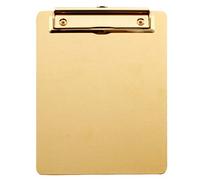 Clipboard, Colourful Plastic,Standard,A4 Document for Office Jobsite Medical School Law Enforcement Doctor Nurse Students (Golden)(L)