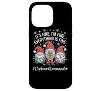 Clipboard Commander Gnome Everything Is Fine Funny Christmas Case for iPhone 14 Pro Max