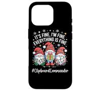 Clipboard Commander Gnome Everything Is Fine Funny Christmas Case for iPhone 16 Pro