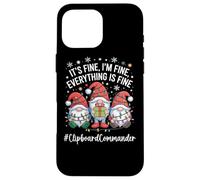 Clipboard Commander Gnome Everything Is Fine Funny Christmas Case for iPhone 16 Pro Max