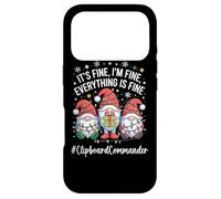 Clipboard Commander Gnome Everything Is Fine Funny Christmas Case for iPhone 17 Pro