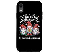 Clipboard Commander Gnome Everything Is Fine Funny Christmas Case for iPhone XR