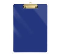 Clipboard Dark Mineral Blue Decorative Clipboard Letter Size Clipboards for Nurses, Lawyers, Doctor Offices, A4 Letter Size 12.5 x 9 Inches Gold Clip