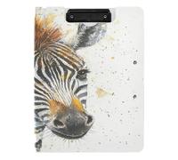Clipboard Foldable A4 Clipboard Padfolio Double Clips Pen Holder Office Clip Board with Cover Mighty Animal White