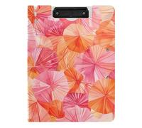 Clipboard Foldable Abstract A4 Clipboard Binder Two Metal Clips Pen Holder School Clip Board with Cover
