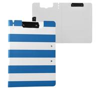 Clipboard Foldable Greece Flag Greek National Blue A4 Clipboard Folio Horizontal and Vertical Double Clips Nursing Clip Board with Cover