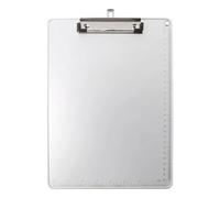Clipboard Folder 2Pcs Portable A4/A5 Aluminum Alloy Writing Clip Board Antislip File Hardboard Paper(for A4)