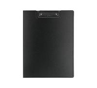 Clipboard Folder A4 Exam Paper Holder Thickened PP Matte Material Bending Resistance Strong Clamping Force for School Office Work (Black)