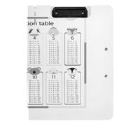 Clipboard Folder, A4 Foldable Clipboard with Dual Metal Clips File Cover PP Board Hold 80 Sheets 18.9 x 12.6 in Black Calendar Template Mock up Week Starts on Monday on White