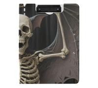 Clipboard Folder Anime Style Evil Skeleton Tarot A4 Clipboard Folio Horizontal and Vertical Double Clips Office Clip Board with Cover