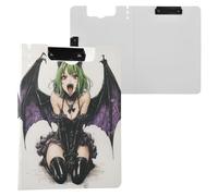 Clipboard Folder Evil Monsters Anime Bat A4 Clipboard Binderfolio Double Metal Clips Pen Holder School Clip Board with Hard Cover