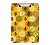 clipboard Folder Honey Bumble Bee Beekeeper Waterproof for Softball Coaches clipboard Teacher Size 9 x 12.5 Tabla para escribir