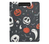 Clipboard Folder Nightmare Before Christmas Zombie A4 Clipboard Padfolio Horizontal and Vertical Double Clips Nursing Clip Board with Cover