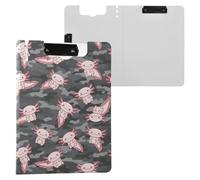 Clipboard Folder with Storage A4 Clipfolio Double Clips Pen Holder School Clip Board with Cover