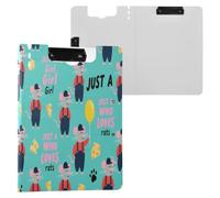Clipboard Folder with Storage Cute Mr. Rats A4 Clipboard with Binder Horizontal and Vertical Double Clips Nursing Clip Board with Cover