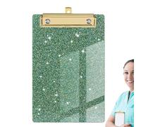 Clipboard for A4 | Glitter Writing Board with Metal Clip - Stylish Lightweight Clipboard for School Office Home | Desk Blotter Holder for Girls Boys