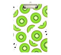 clipboard for Kids Kiwi Fruit Slices Pattern Green Plastic for Nurses Home Contractor Size 9 x 12.5 Tablas para escribir