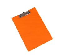 Clipboard Holder with Low Profile Gold Clip A4 Writing Clipboard Writing Tablet Writing Sheet Pad A4 Paper Organizer Document Folder Translucent(Orange)