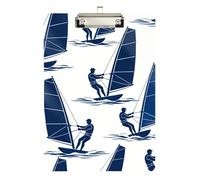 clipboard Horizontal Sailing Sport White Blue Standard Hole for Clip Board Teacher Size 9 x 12.5 Tablas para escribir