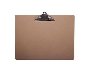 Clipboard Maulclassic, Clipboard, Din A3 Landscape, Hard Fibre Wood, Recyclable, Retro-Clamp, 25 mm Clamping Width
