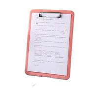 Clipboard Memo Clip Board A4 File Clipboard Box Case Organizer File Storage Folder Plastic Minimalism Writing(Pink)