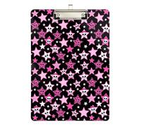 clipboard Nurse Practitioner Star Skull Bow Leopard Print Zebras Pink Transparent for Football Softball Coaching Size 9 x 12.5 Tabla para escribir